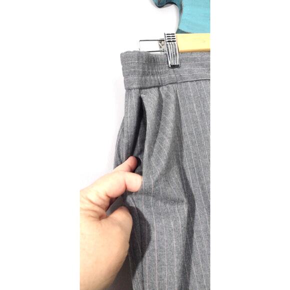 Talbots women's gray pink plaid Italian flannel trousers pants slacks Size 8 - Picture 4 of 12